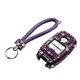 thumbnail image 1 of Methold Funda portátil para llave de coche, soporte de almacenamiento, organizador de llavero de diamantes de imitación con decoración de cordón, Teléfono y Comunicación Morado oscuro, 1 of 6