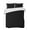 Black, variant on Quilts King Size, Pure Black Soft Comforter Bedding Set for Bed, Simple Solid Color Lightweight Quilted Bedspread with Pillow Cover(2 Pieces) for All Season, 96x106 Inch