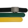 thumbnail image 2 of Joseph Elliott Belts Men's Genuine Leather Ratchet Adjustable Golf Belt, College Inspired Colors, Hunter Green Gold, 2 of 3