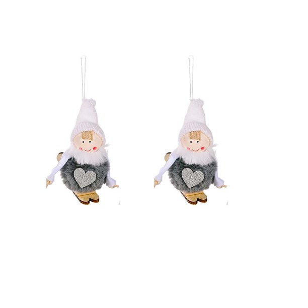 Decoración de Navidad postura sentada colgante pierna Ángel muñeca colgante árbol de Navidad pequeño ángel colgante regalo colgante Wmkox8yii fhajkh3845
