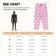thumbnail image 3 of Balery Pink bows Pantalones de pijama para mujer, pijamas ultraligeros, pantalones de estar por casa-Small, 3 of 6
