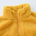 thumbnail image 5 of AJTQTH Winter Vest for Kids Toddler Unisex Stand Neck Zipper Plush Sleeveless Jackets with Pockets Warm Solid Color Casual Coat for Winter and Fall Yellow 5-6 Years, 5 of 9