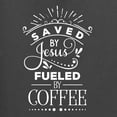 thumbnail image 5 of Wild Bobby Saved By Jesus Fueled By Coffee Inspirational/Christian Men Graphic Tee, Charcoal, Large, 5 of 5