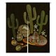 thumbnail image 1 of Cortina Noren ABPHQTO Calavera humana Sombrero Maracas Cactus Japonés 105x120 cm, 1 of 1