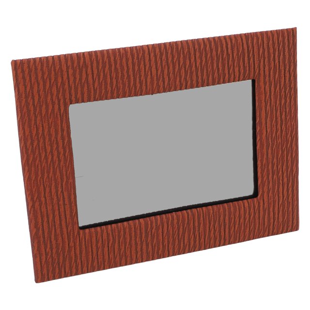 Cadre Photo en Cuir 4x6 Pouces, Cadre Photo pour Déco Rustique de la Maison Texture Unique Image Photo Montage sur Table Mural Affichage Horizontal Vertical
