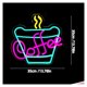 thumbnail image 3 of Letrero Luminoso LED De Neón Con La Palabra Coffee Regulable Para Escaparates De Bares, Restaurantes, Tiendas, Fiestas, Decoración De Paredes 35cmx35cm, 3 of 7