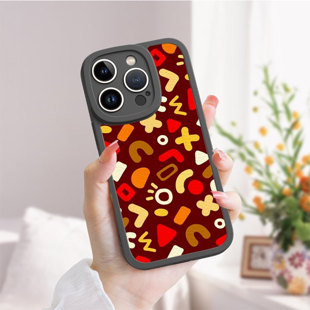 Destaca entre la multitud con una elegante e innovadora funda de goma de TPU con estampado de dibujos animados para iPhone