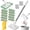 With 10 Reusable Cloths, variant on Snap Grip Minimop, No Wash Mop with Zero Touch Clip, Retractable Mini Mop for Gaps and Corners, Wet Dry Flat Mops with Locking Head for Home Multi Surface Cleaning