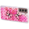 thumbnail image 6 of Case for Samsung S24+ Plus, Galaxy S24+ Plus Case Cute Pink Glitter Luxury Sparkle Liquid for Girls Women Quicksand Clear Soft TPU Protective Case for Samsung Galaxy S24+ Plus Pink Butterfly, 6 of 14