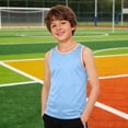 thumbnail image 6 of BFHHYA Youths Quick Dry Athletic Shirts Mesh Sleeveless Round Neck Tops Casual Basketball Jerseys Boys Girls Size 3-18 Years, 6 of 6