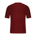 thumbnail image 3 of NoxwB Men's Vintage Renaissance Tunic Shirt Casual V-Neck Knit Top Short Sleeves Beach Dressy Casual Button Shirt Red XL, 3 of 6