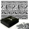 thumbnail image 3 of Ambesonne Ethnic Jigsaw Puzzle, Cave Drawings, Heirloom-Quality Fun Activity for Family Durable Cardboard, 1000 pcs, Black White, 3 of 6