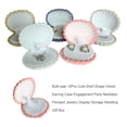 thumbnail image 4 of Linyer Jewelry Case Shell Shape Cute Fashion Wedding Holiday Ring Necklace Pendant Gifts Box Portable Packaging Container Pink, 4 of 6