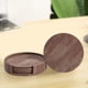 thumbnail image 4 of Juego de 6 Posavasos de Sintético con Veta de Madera, Manteles Individuales, Cojines para Tazas de Té y Café, Barra de Bar para el Hogar, Estante Aislante Antiadherente., 4 of 6