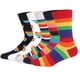thumbnail image 3 of Calcetines coloridos de tubo medio para hombre, medias de algodón con patrón de rayas, corazón, novedad, informal, divertido, EU 42-48, 5 pares, 3 of 4