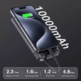 thumbnail image 2 of Power Bank Moreka K050 10000 cables C USB AM Lightning y Micro USB Negro, 2 of 6