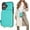 Mint Green, variant on Crossbody Wallet Case for iPhone 16, RFID Blocking PU Leather Zipper Handbag Purse Flip Cover, Kickstand Folio Case with Card Slots Holder Wrist Strap Lanyard 5G 6.1 Inch (Black)