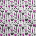 thumbnail image 1 of oneOone Cotton Silk Purple Fabric African Floral Sewing Material Print Fabric By The Yard 42 Inch Wide, 1 of 4