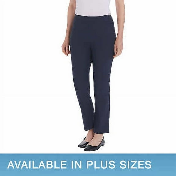 Hilary Radley Ladies' Pull-on Ankle Pant with Tummy Control Size: S, Color: Navy