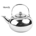 thumbnail image 2 of Durable Stainless Steel Tea Kettle Teapot With Filter 1/1.5/2 /2.5L For Kitchen Camping, Metal Infuser Teapot Water Coffee Pot 2L, 2 of 9