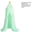 thumbnail image 3 of YAOMOBB Kids Bed Canopy Fine Mesh Bed Canopy Crown Decor Star Pendant Princess Room Highlight, 3 of 6