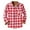Red, variant on Herrnalise Men's plaid shirt casual long-sleeved button lapel jacket fashion Slim winter warm shirt Green