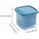 thumbnail image 2 of Jinyi Food P Boxes Double- Layer Drain Basket Frid Food Fruit Stora Containers Double- Layer Boxes Food Containers (3pcs), 2 of 5