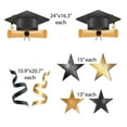 thumbnail image 4 of VictoryStore Congrats Grad Gold Graduation Yard Decoration Set, Outdoor Gold Graduation Display, 11 Piece Set (20025), 4 of 9