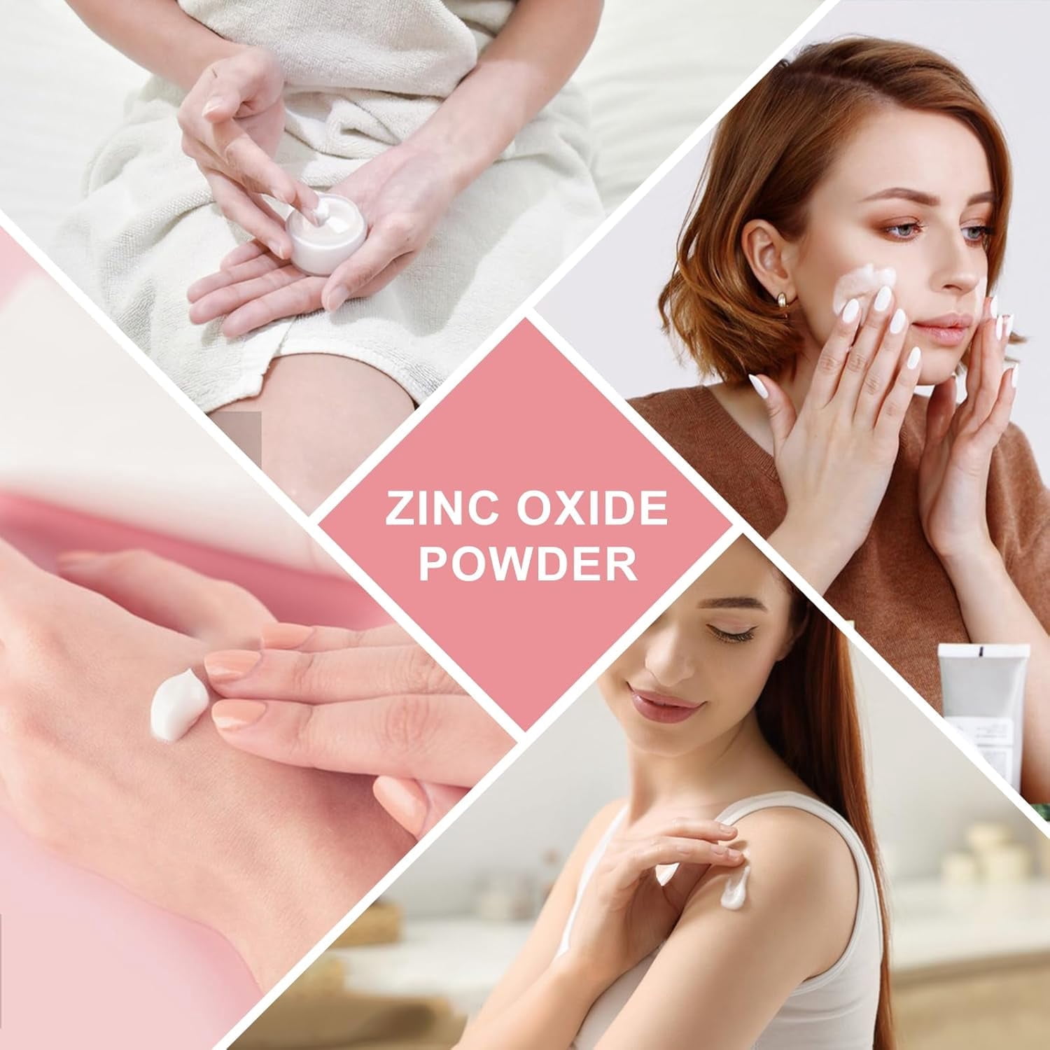 Zinc Oxide Powder | Non-Nano & Uncoated | Make Your Own Lotion, Deodorant, Cream, Soap | DIY Essentials | Resealable Bag | Pure Natural | Multitude of Uses, 16 Ounce
