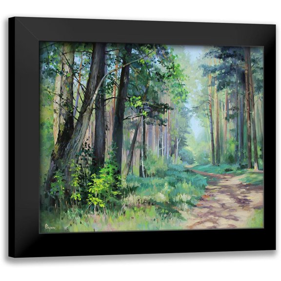 Rogozina, Svetlana 14x12 Black Modern Framed Museum Art Print Titled - Summer in a pine Forest