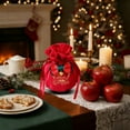 thumbnail image 5 of FeiFu Christmas Velvet Bag Christmas Eve Drawstring Packaging Bag Soft Drawstring Design Secures Items Suitable for Gift Candy Packaging for Christmas Eve Gifting​, 5 of 6