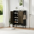 thumbnail image 4 of Large Shoe Cabinet with 2 Doors, 6-Tier Entryway Shoe Storage Cabinet with Adjustable Shelves, Freestanding Shoes Rack Organizer for Hallway, Entryway, Living Room, 4 of 8