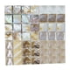 thumbnail image 1 of Posavasos, genérico, posavasos cuadrado de concha natural, mesa de mosaico, cafetería, café L, 1 of 9