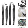thumbnail image 2 of 10pcs Esd Tweezers Set Model Making Tool Precision Mechanical Tweezers Plotter Electronic Weed Tool, 2 of 4