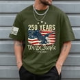 thumbnail image 2 of Leey-World 250th Anniversary Shirts American Flag T Shirt 250 Years America Anniversary Shirt Patriotic Shirts Tops(AG,M), 2 of 5