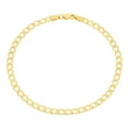 thumbnail image 2 of Nuragold 14K Real Yellow Gold Cuban Curb Link Chain Bracelet 7"-9" (2mm-7.5mm) Italian Jewelry for Men & Women, 2 of 19