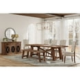 thumbnail image 2 of Alpine Furniture Newberry Wood Dining Bench in Medium Brown, 2 of 4
