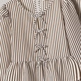 thumbnail image 6 of mgoYE Girl's 2 Piece Fall Winter Outfits Bow Striped Long Sleeve Top and Wide Leg Pants Cute Clothing Sets(Coffee,9-10 Years), 6 of 8