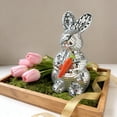 thumbnail image 6 of Mosaic Glass Easter Bunny Hanging Ornament, Silver Foam Rabbit Decoration for Home Tabletop, Party Supplies, Spring Decor Gift, 6 of 6