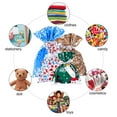thumbnail image 7 of Coolmade 30 Pack Bag Christmas Drawstring Goody Bags Xmas Gift Bags Gift Wrapping Assorted Styles with Ribbon Ties, 7 of 7