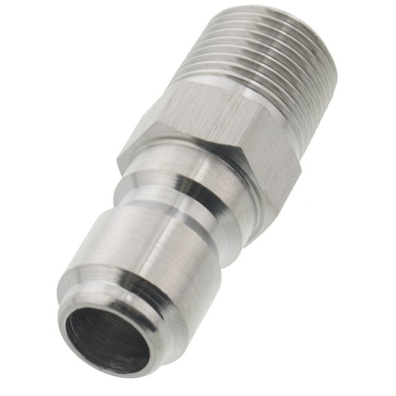 Erie Tools Pressure Washer 3/8" Male NPT to Quick Connect Plug Steel Coupler