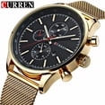 thumbnail image 2 of Curren New Brand Luxury Fashion Casual Sports Men Watches Stainless Steel Business Wristwatch Date Male Clock Relogio Masculino - Quartz Wristwatches, 2 of 7