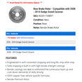 thumbnail image 2 of Rear Brake Rotor - Compatible with 2008 - 2014 Dodge Grand Caravan 2009 2010 2011 2012 2013, 2 of 2