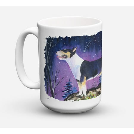 Bull Terrier Dishwasher Safe Microwavable Ceramic Coffee Mug 15 ounce SS8344CM15