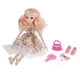 thumbnail image 2 of Muñeca articulada, de , pelucas, , calcetines, accesorios, completo, 36 cm, princesa, bricolaje, , juguete de maquillaje F, 2 of 9