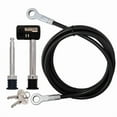 thumbnail image 1 of Master Lock Starter Sentry Trailer Hitch Pin 1470DAT Barbell Type With Key Lock; Fits 1/2 Inch Diameter And 5/8 Inch Diameter; 2-3/4 Inch Length; With Keyed Lock; With Dust Cover; Single, 1 of 2