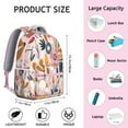 thumbnail image 6 of Summer Tropical Floral Backpack - Lightweight Durable Bookbag for Commuters, 6 of 6