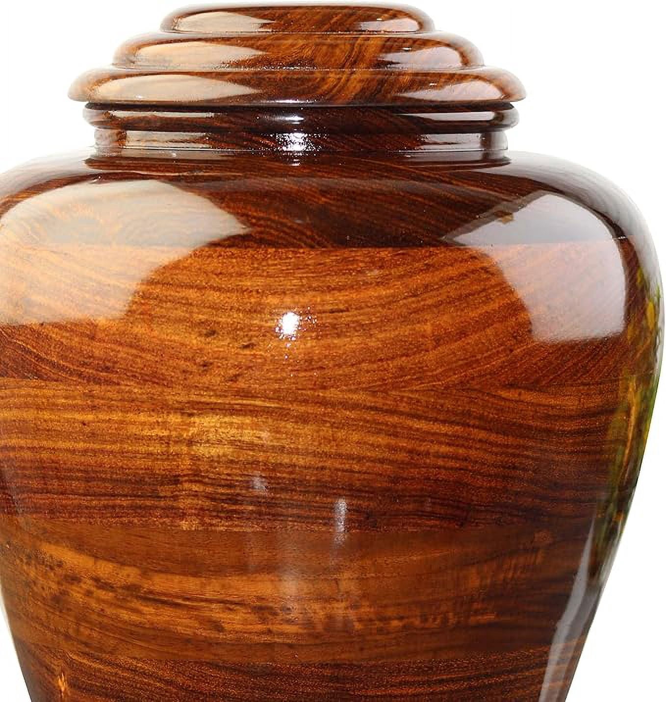 Rosewood Wooden urn for Human Ashes Adult, Wooden Cremation Urn for Male/Female Ashes Large, Custome urn for pet Ashers (Small)