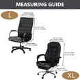 thumbnail image 2 of Qingruibz Velvet Plush Stretch Computer Office Chair Cover with Armrest,Solid Color Spandex Slipcover Protective,Removable Stretchable Universal Desk Chair Covers, Rotating Chair, Grey-XL, 2 of 7