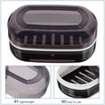 thumbnail image 6 of OUNONA Rectangular Soap Dish Holder Travel Soap Box for Shower 1Pcs, 6 of 7